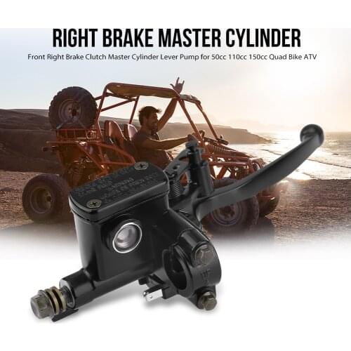 7/8" 22mm Front Right Brake Clutch Master Cylinder Lever Pump for 50cc 110cc 150cc Quad Bike ATV Aluminum Alloy Motorcycle Parts
