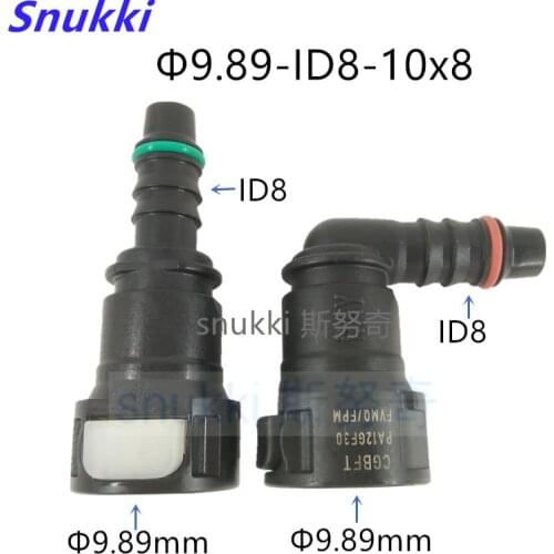 9.89mm-ID8 9.89 auto plastic female connector Fuel line quick connector special for Ford Transit 2 pcs one lot
