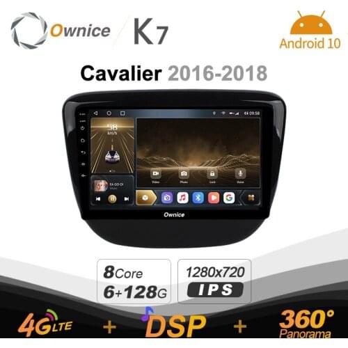 K7 Ownice 6G+128G Android 10.0 Car Radio For Chevrolet CAVALIER 2016 - 2018 Multimedia Audio 4G LTE GPS Navi 360 BT 5.0 Carplay
