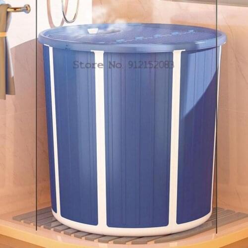 Installation-free bath barrel adult folding bath bath barrel household full-body bathtub winter thickened bidet bath barrel