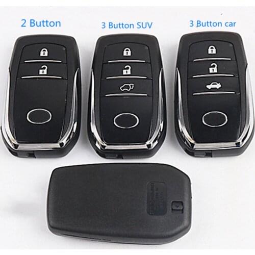 Smart Remote Key Case Shell Fit For Toyota Camry Highlander RAV4 Car Key Fob Uncut Blade 2button/3 button