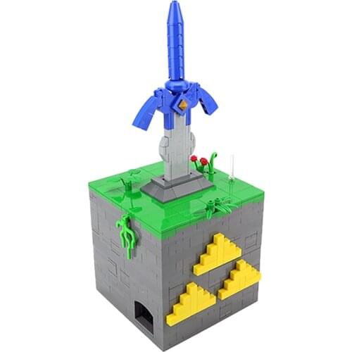 MOC-28686 The Master Sword Box Puzzle Box Building Blocks Kit Intelligence Decryption Case Bricks DIY Assemble Toys ForKid Gift
