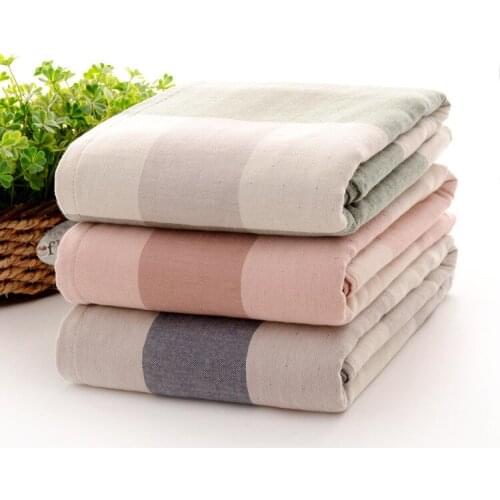 Japan Style Two-Sided Bath Towel Size 140*70cm Cotton Yarn 32S Travel Swimming Towels Bathroom Towel Large Sport Towels Home Use