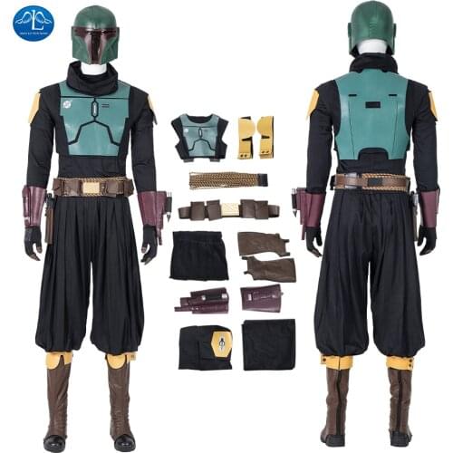 Custom Made Wars Boba Fett Cosplay Costume Outfits Carnival Suit for Adult Men Holloween Costumes for Men