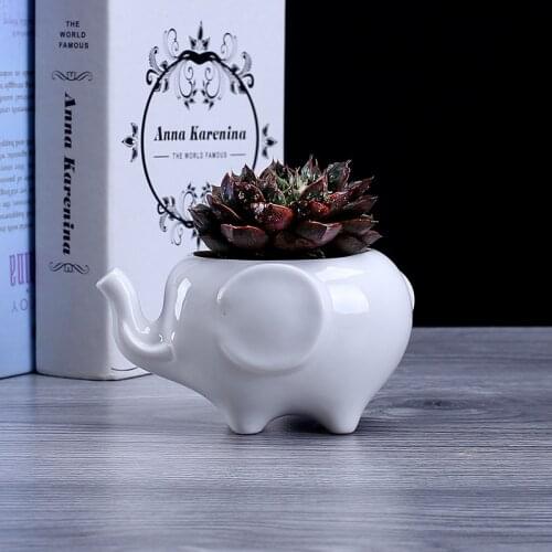 Ceramic Gardening Creative Flowerpot Tabletop Potted Succulent Potted Ceramic Crafts Flower Pot