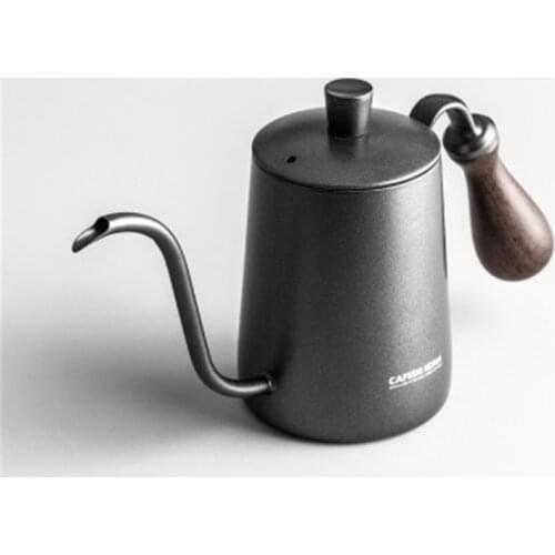 CAFEDE KONA Coffee Drip Pot 600ML Hand Punch Pot Tea Kettle Long Mouth Stainless Steel Fine Mouth Pot Coffee