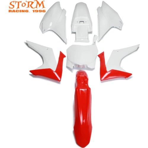 Plastic Kit Front and Rear Fender Rad Shrouds Side Panels Front Number Plate Full Body Fairing For HONDA CRF230F CRF 230F 15-17