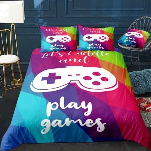 Cuddle And Play Games 4 Duvet Cover Twin/Queen/King Size Luxury Comforter Bedding Set With Pillowcase Home Bed Decora