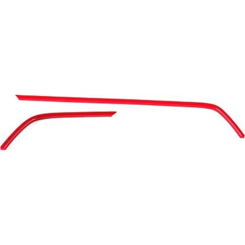 Red 2Pcs ABS Auto Car Air Outlet Frame Cover Trim for Honda Civic 10Th 2016 2017 2018 Car Accessories Interior