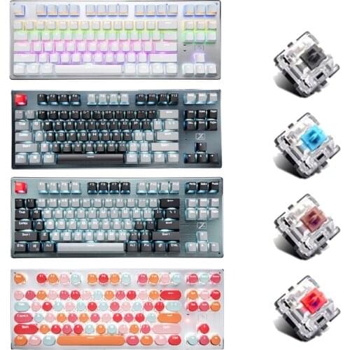 Xinmeng 87-Key Bluetooth Mechanical Keyboard Wireless Bluetooth Three-Mode Drop shipping
