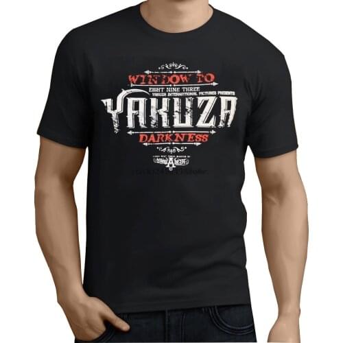 Yakuza T-Shirt Mens Round Cotton Short Sleeves Fashion Tee Shirts Short Sleeve T-Shirt Free Shipping T Shirt Men Short Sleeve