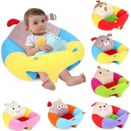 Cute Baby Sofa Support Seat Cover Soft Chair Learn To Sit Up Cushion Portable