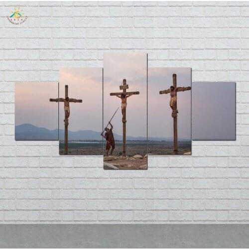 Jesus Pictures Modern Canvas Art Prints Poster Wall Painting Home Decoration Artwork Wall Art Pictures for Bedroom 5 PIECES
