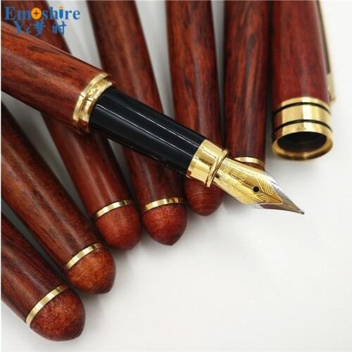Emoshire Pennen Creative Gifts Best Fountain Pen Wood Lapiceros Creativos Fountain Pen Best Gifts For Man Business Meeting P031