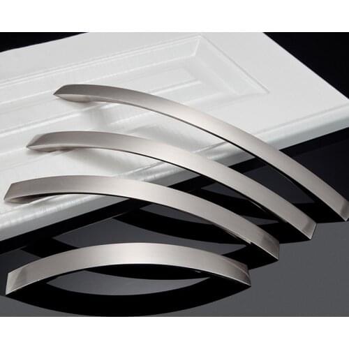 96mm~224mm 1pc Kitchen Drawer Cabinet Handles Knobs Aluminum Alloy Door Kitchen Knobs Cabinet Pulls Furniture Handle Hardware