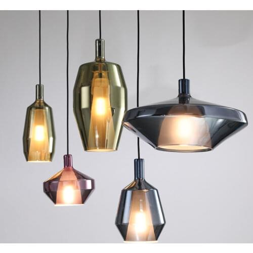 Modern Led Pendant Lights Colored Glass Hanglamp For Dining Room Bedroom Cafe Bar Decor Nordic Home Loft Luminaire Suspension
