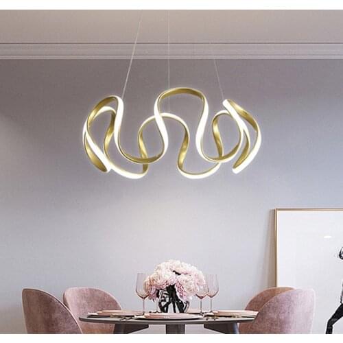 Modern Led Pendant Light Nordic Hangling Chandelier Living Bedroom Kitchen Indoor Decor Lighting Fixture Gold/black/white Lamp