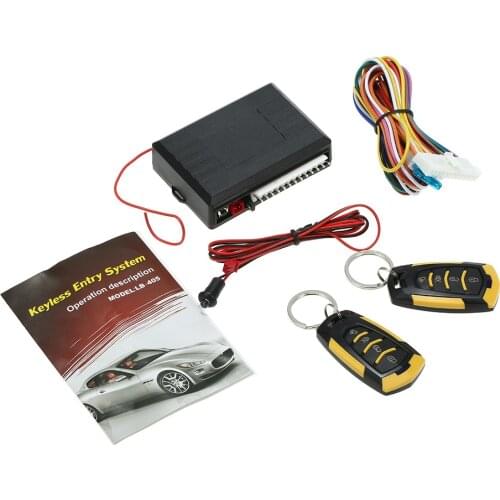 Universal Car Door Lock Keyless Entry with Trunk Release Button Remote Central Locking Kit