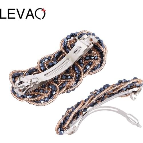 LEVAO Vintage Ponytail Spring Hairpin Hair Clip Women Elegant Hairpins Girls Hair Accessories Barrettes Hair Grips Headwear Head