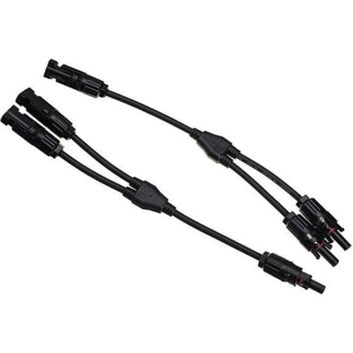 1 Pair MC4 Connector Male + Female Wire Solar Panel Cable Connector MC4 2 male 1 female and 2 female 1male