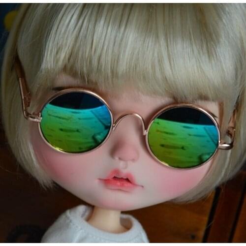 1PCS 8cm Cool Sunglasses for Blyth BJD Dolls Photo Props Doll Glasses