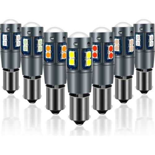 1PC BA9S T4W BAX9S H6W BAY9S H21W Led Bulb 3030 10SMD Canbus Car Clearance Lights Auto Parking Reading License Plate Lamps