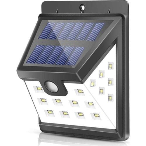 3 mode IP65 4W 3835SMD 22leds Wireless Security Motion Sensor solar lights for Outdoor Wall/Fence/Garage/Garden/Driveway