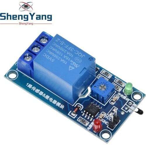 5V/12V Thermal Sensor Module 1 Channel Relay Module Combo Module Thermistor Temperature Sensor Module For Arduino
