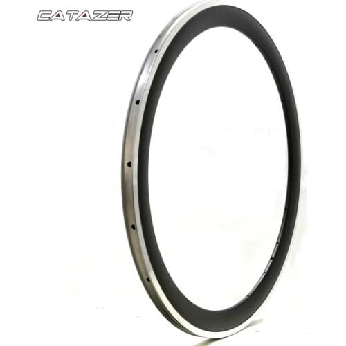 700C 50mm Hight Aluminum Alloy brake surface carbon wheel rims Clincher Road Bike Rim 3K/UD matte customized Decals