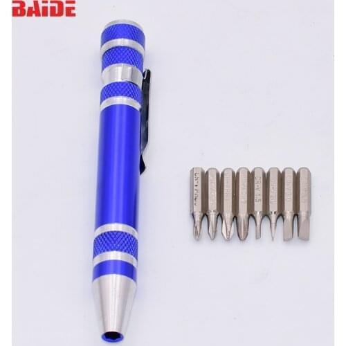 8 in 1 Chrome Vanadium Electronic Cigarette Screwdriver 50pcs/lot