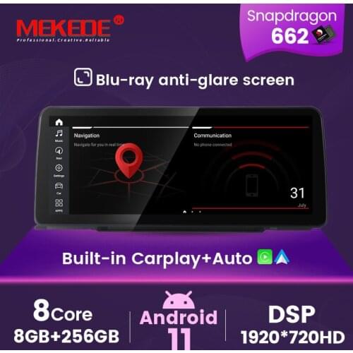 MEKEDE 8G+256G 12.3" 1920*720 Android all in one Car Multimedia Player Navigation Connected Systems For BMW 1 Series F20 F21 F23