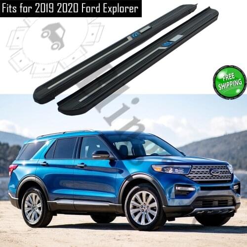 Aluminium alloy side step fits for F ord Explorer 2019 2020 running board Nerf bar pedal protector side stairs platform