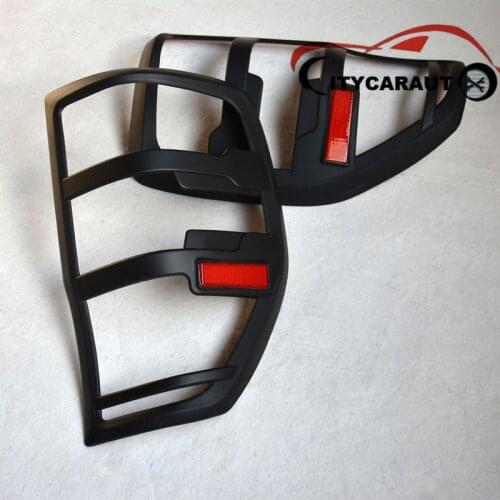 CITYCARAUTO for accessories ABS matte black tail light covers trim for ranger T6 T7 2012- 2021 car styling rear lamp cover