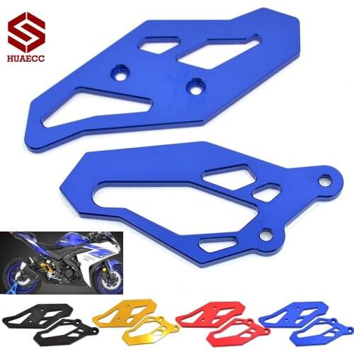 For Yamaha YZF R3 2015-2018 R25 MT03 MT25 2015-2018 CNC Footrest Rear set Foot Peg Plate Guard