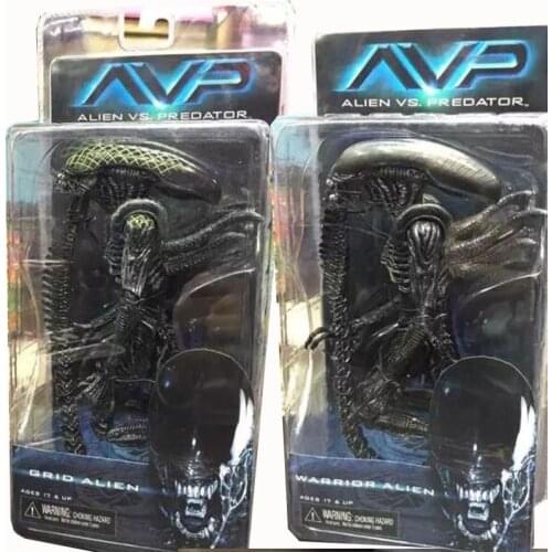 Warrior Alien NECA Grid Action Figure Xenomorph Translucent Prototype Suit Collectible Model Toys Doll Gift