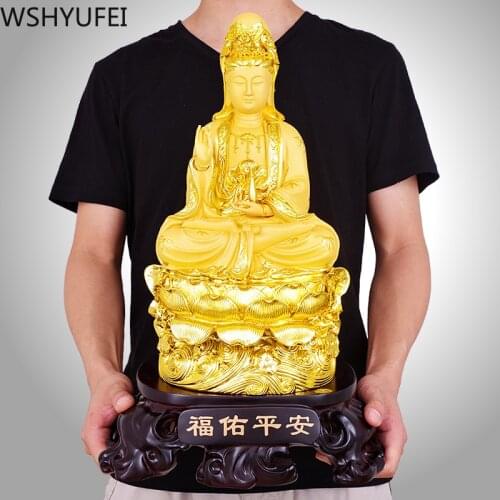 Chinese Style Ceramic Guanyin Buddha Sculpture Home Decoration Accessories Study Office Supplies Buddha Decoration Crafts