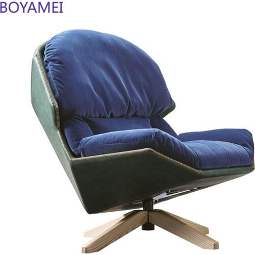 Computer lounge chair lazy back chair modern minimalist fabric sofa chair designer lounge chair