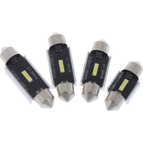 New Festoon CSP LED Bulbs 31mm 36mm 41mm C5W C10W Super Bright Car Dome Light No Error Auto Interior Reading Lamps