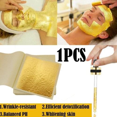 NEW Gold Foil Facial Face Mask High Moisture Anti Aging Remove Wrinkle Care Mask Go Blackhead Acne Mask Perfect Skin Brighten