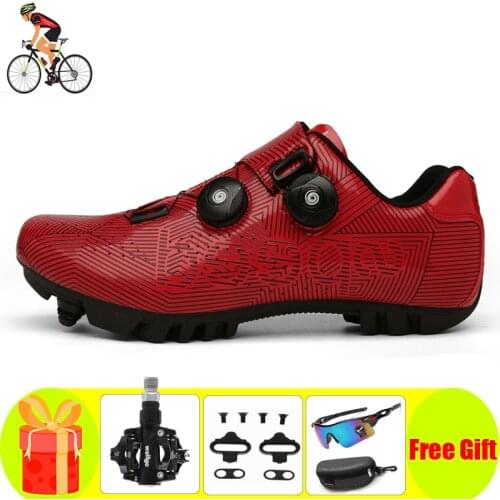 MTB Cycling Shoes Self-Locking Non-slip Mountain Bike Triathlon Racing Zapatillas Hombre Outdoor Men Women Sneakers Bicicleta