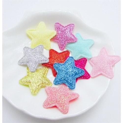 20pcs/lot Glitter Star Hair Accessories Set Kids Shiny Rainbow Heart No Barrettes for Girls DIY Headwear