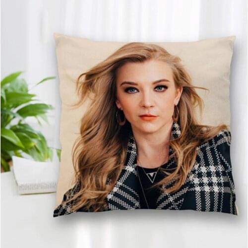 New Custom Pillow Slips Natalie Dormer Actor Pillow Covers Bedding Comfortable Cushion/Sofa/Home/Car High Quality Pillow Cases