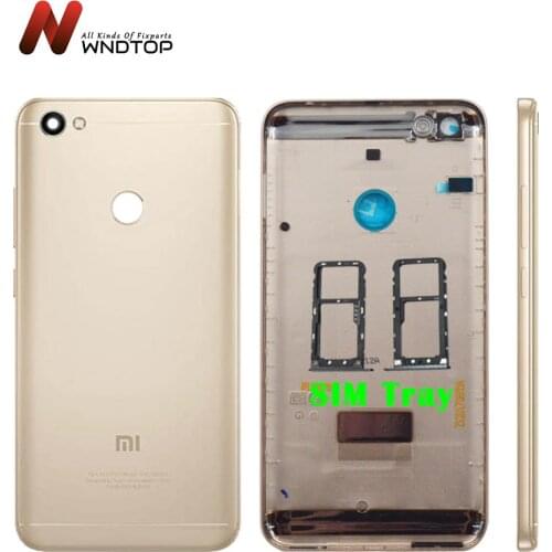 New Cover For XIAOMI Redmi Note 5A MDT6 Back Door Replacement Battery Case Side Buttons Redmi Note 5A Prime Battery Back Cove