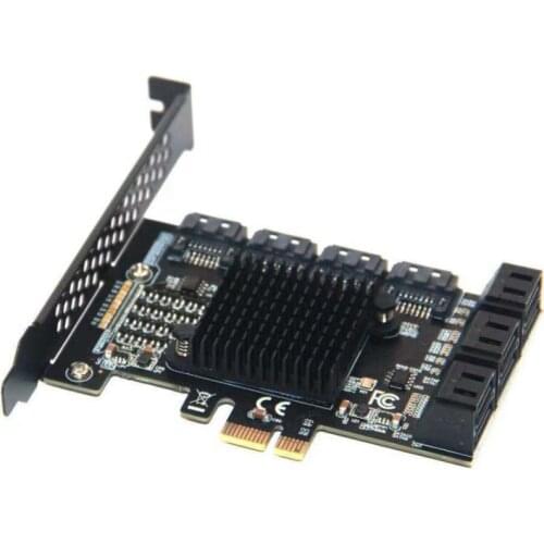 PCI-E SATA Expansion Card PCI-E 1X To 10-Port SATA3.0 6Gbps Expansion Card Desktop PCIE-SATA Mining Card
