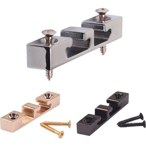 Roller String Retainer Mounting Tree Guide w/ Screws for 3 String Bass Guitar Box Guitar Parts