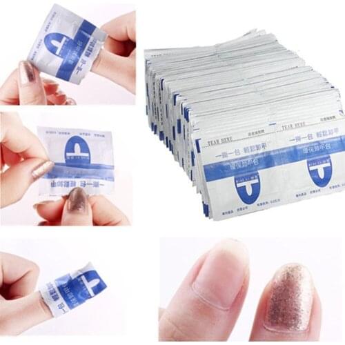 10/100/200pcs Gel Remover Soak Off Removal Wraps Wipes For Removing Varnish Lint-free Wipes Napkins Manicure Cleaner Nail Uv Gel
