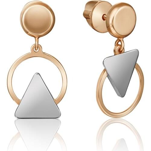 585 sterling gold earrings, platinum brand, art. 02-4448-00-000-1111-64