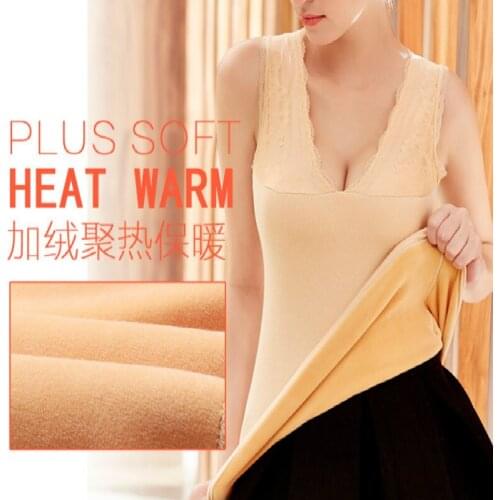 Warm Body Thermal Tops Thick Winter Corset Slimming Waist Trainer Shaper Lace Sexy Body Building Underwear