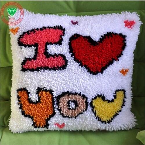 Needlework Home Decor Cross-stitch carpet cushion Patchwork Pillowcase diy pillowcase embroidery thread Latch hook rug kit lover