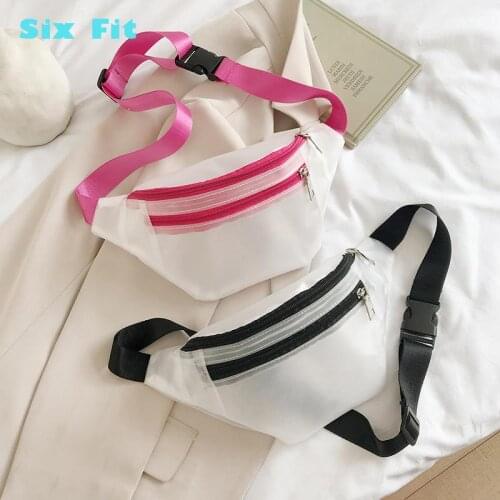 Wholesale Fanny Pack Waist Unisex bag Transparent Jelly cute Flap Waterproof fanny packs for women Ladies Chest Bag Mujer Purse